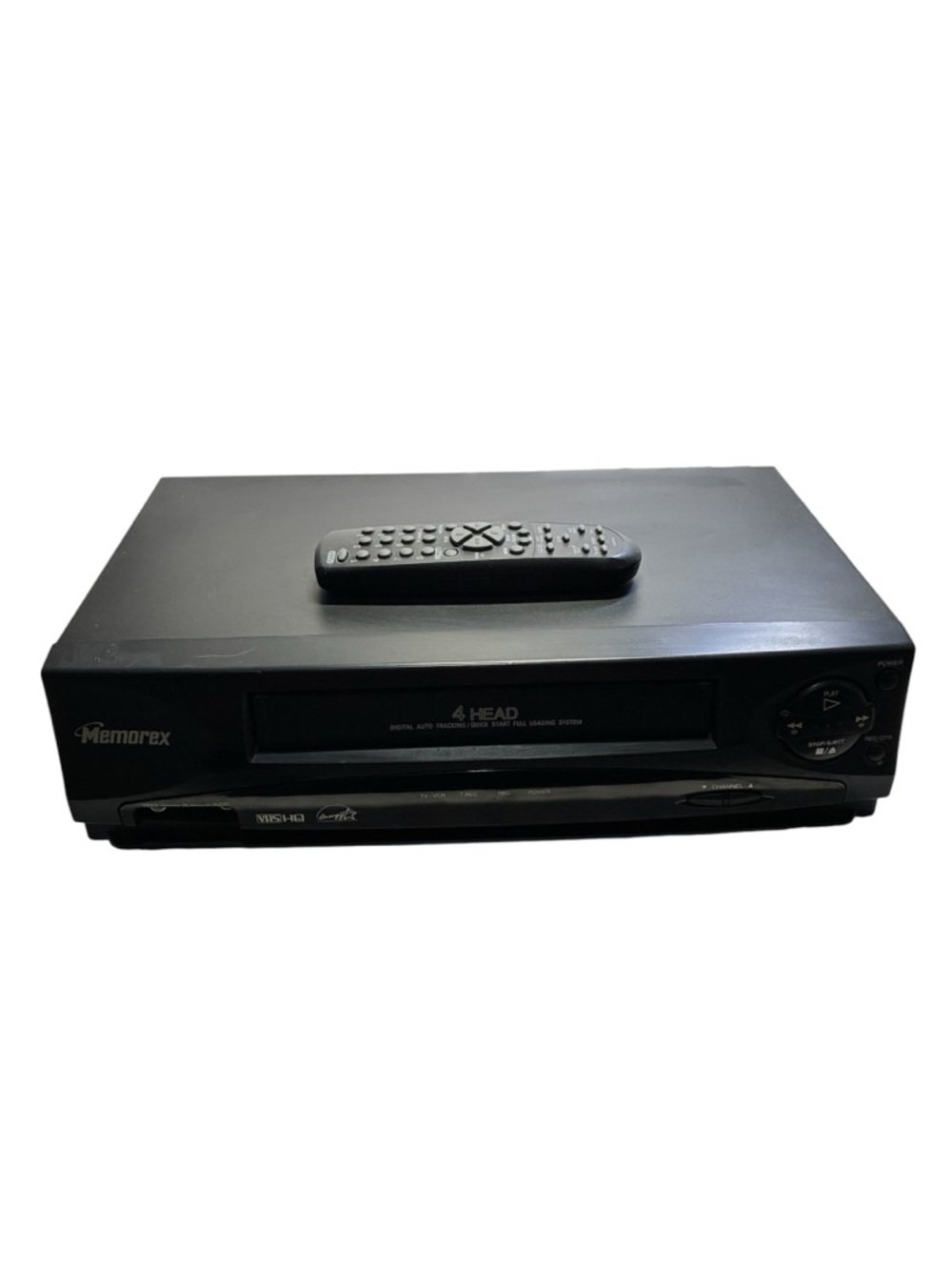 Memorex MVR2031 4-Head Video Cassette Recorder VHS Player with remote tested